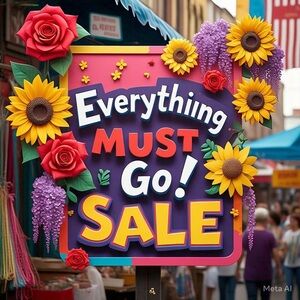 Sale on shirts, shorts, skirts, dresses, pants, and home decor